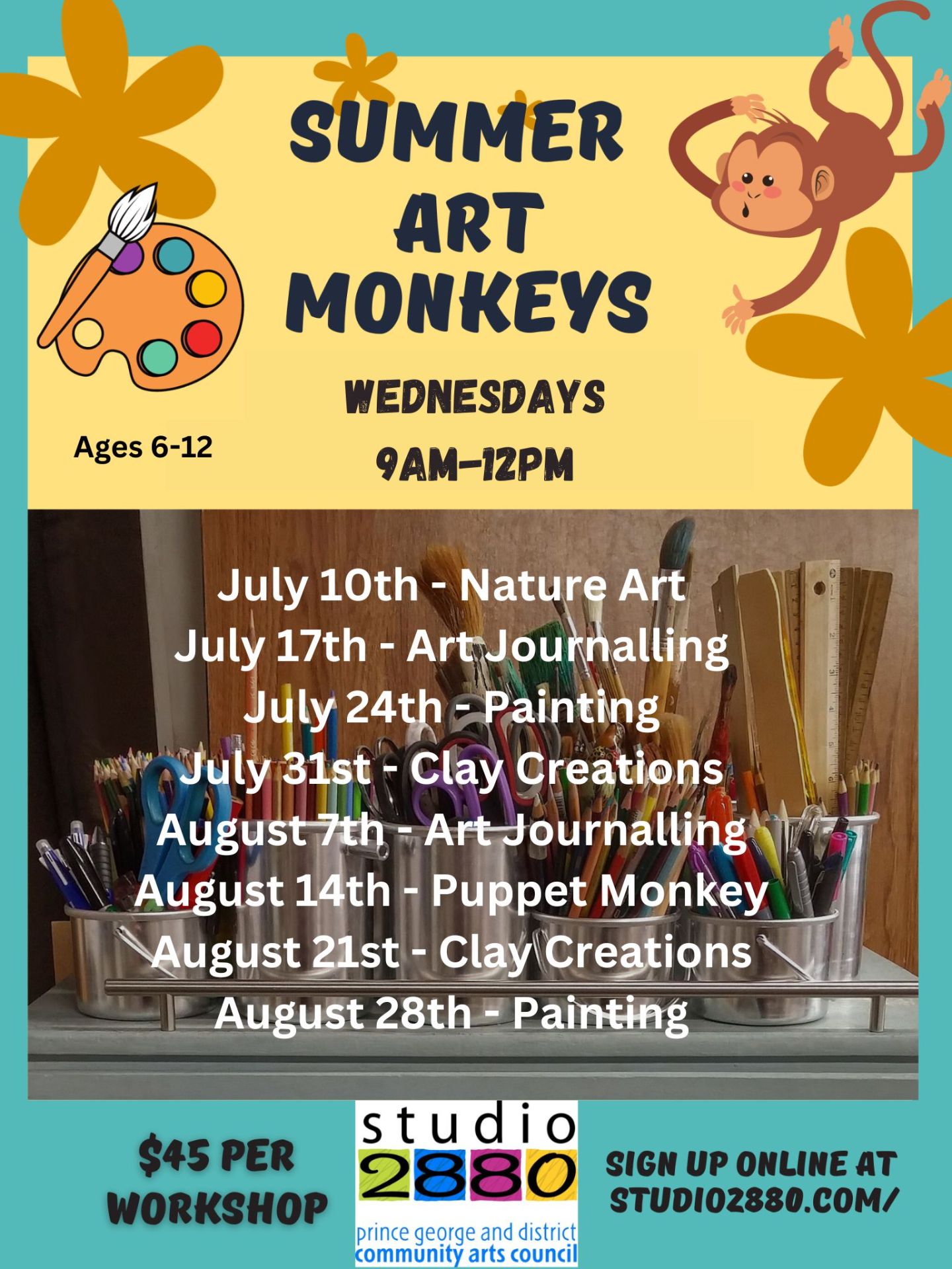 summer art  monkey